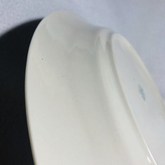 Vintage Columbia Syracuse Serving Tray Old Ivory 12" Oval Plate Platter Oval Big - Picture 9 of 9